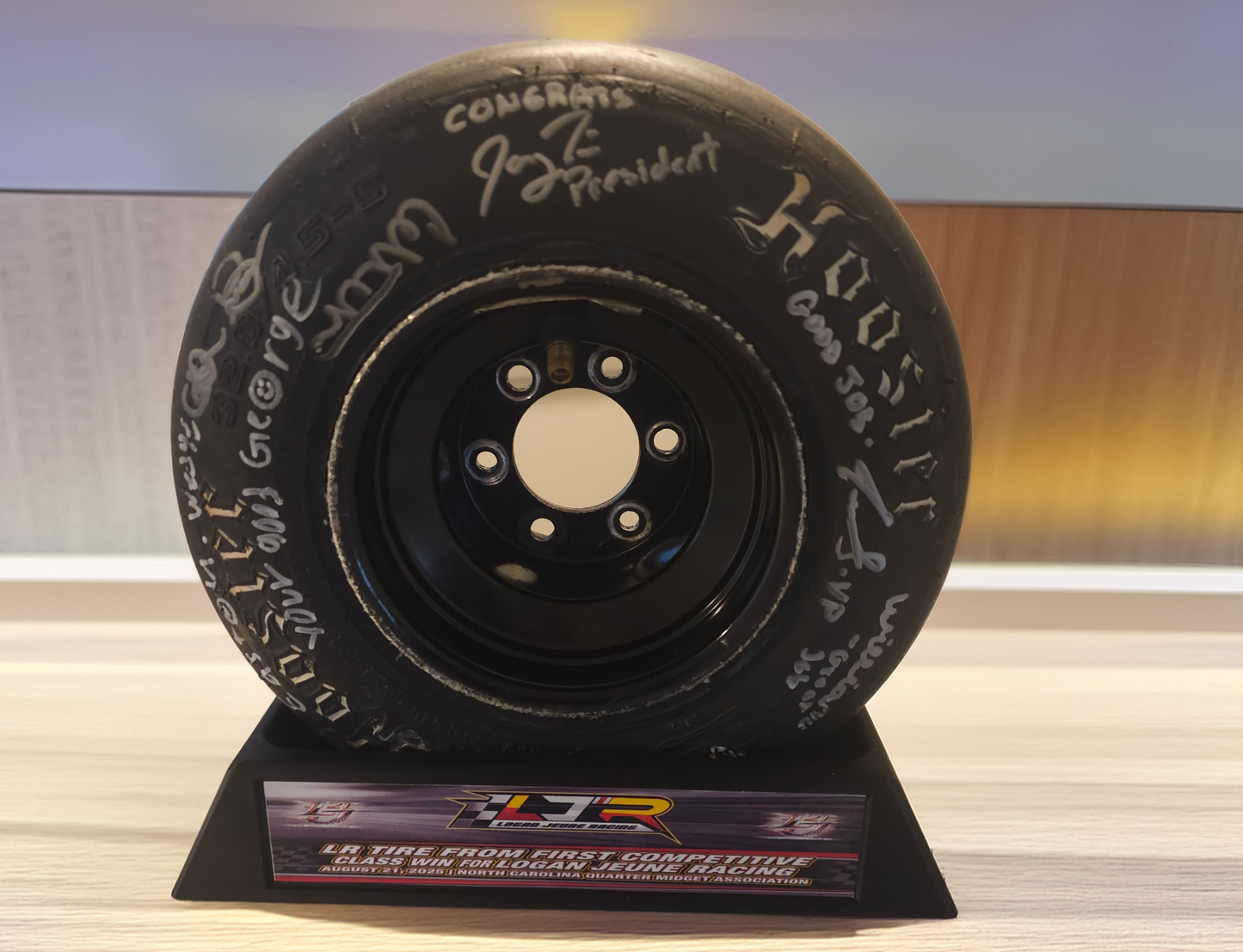 Quarter Midget Tire Display Stand