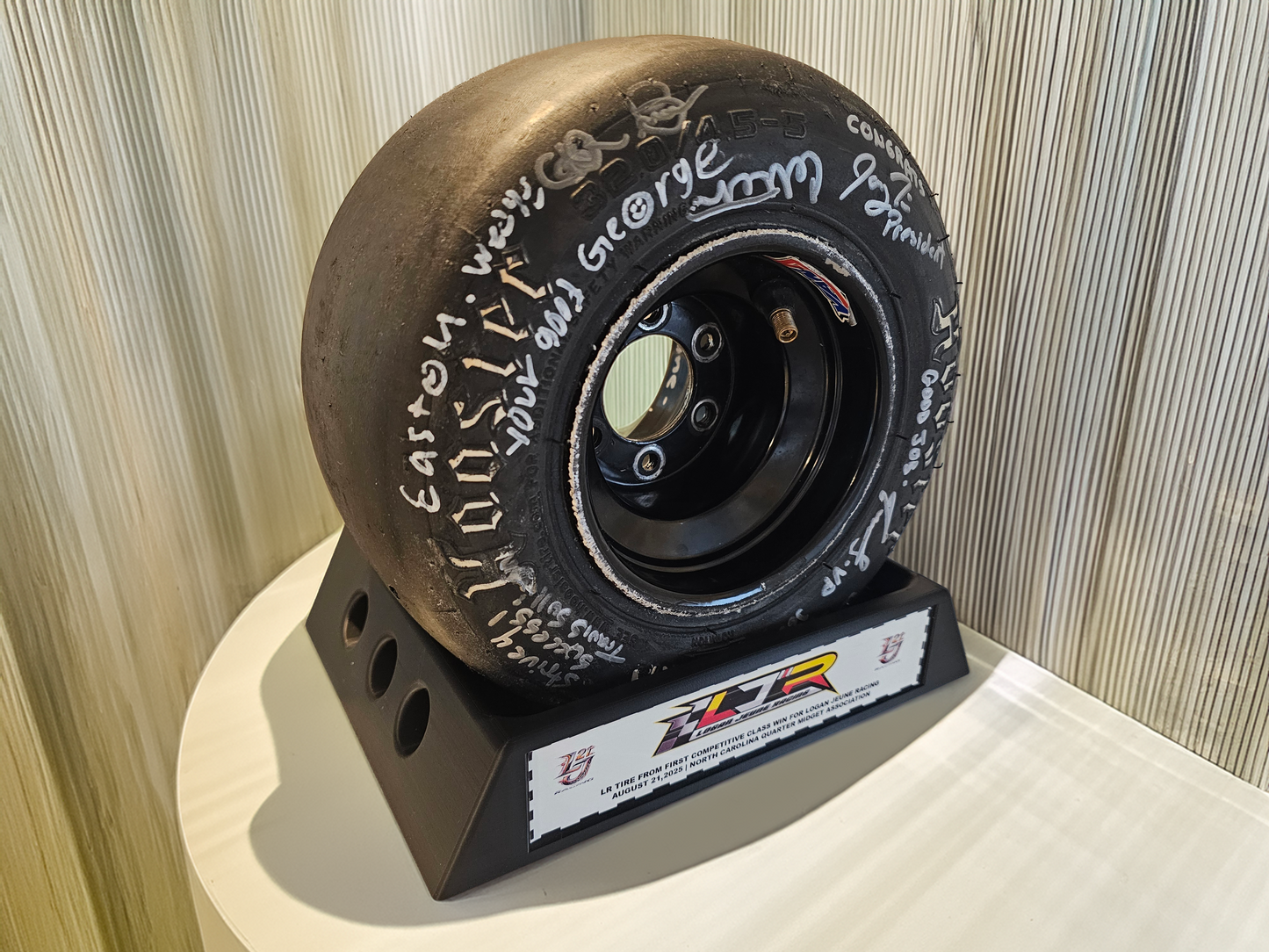 Quarter Midget Tire Display Stand