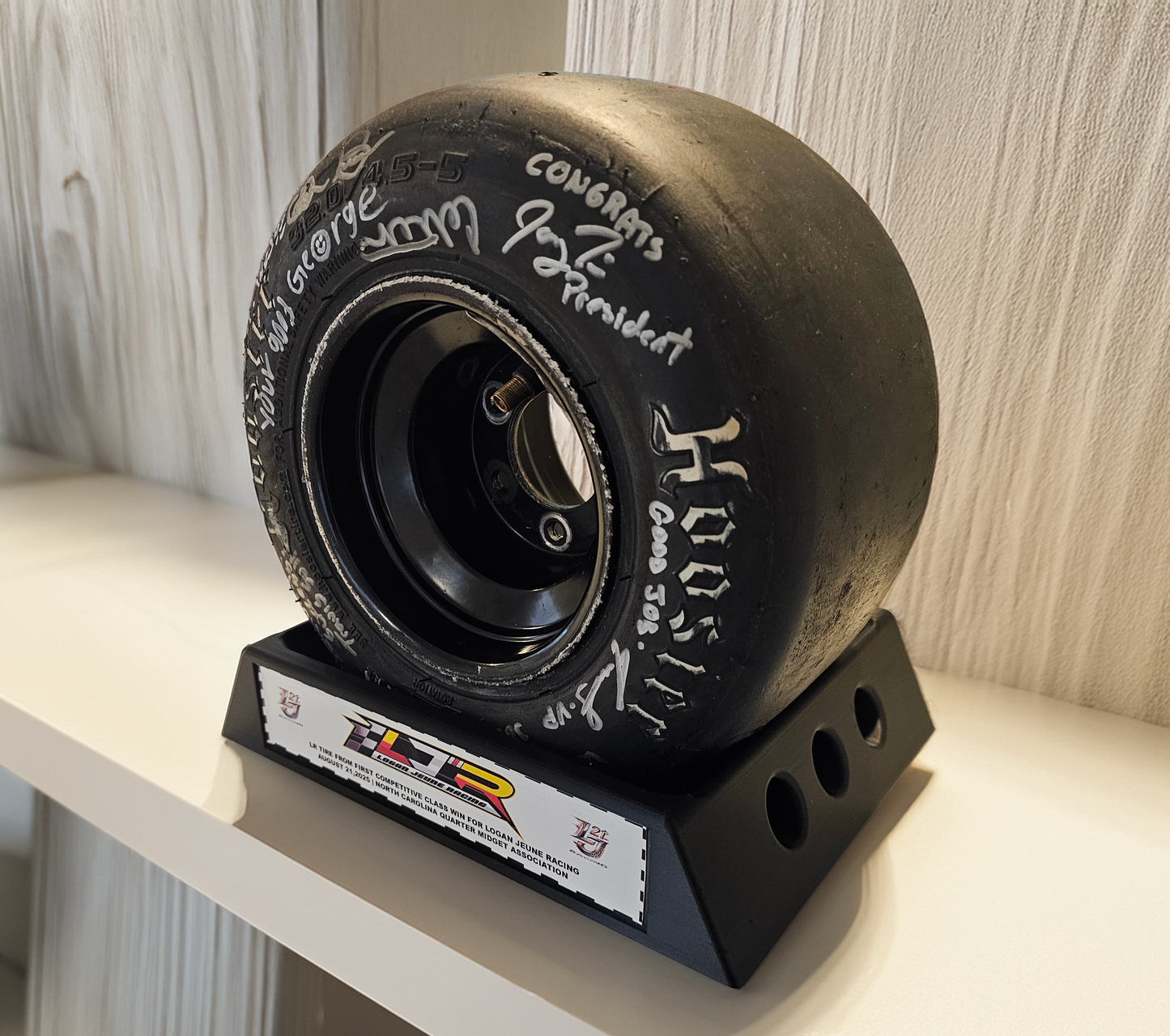 Quarter Midget Tire Display Stand
